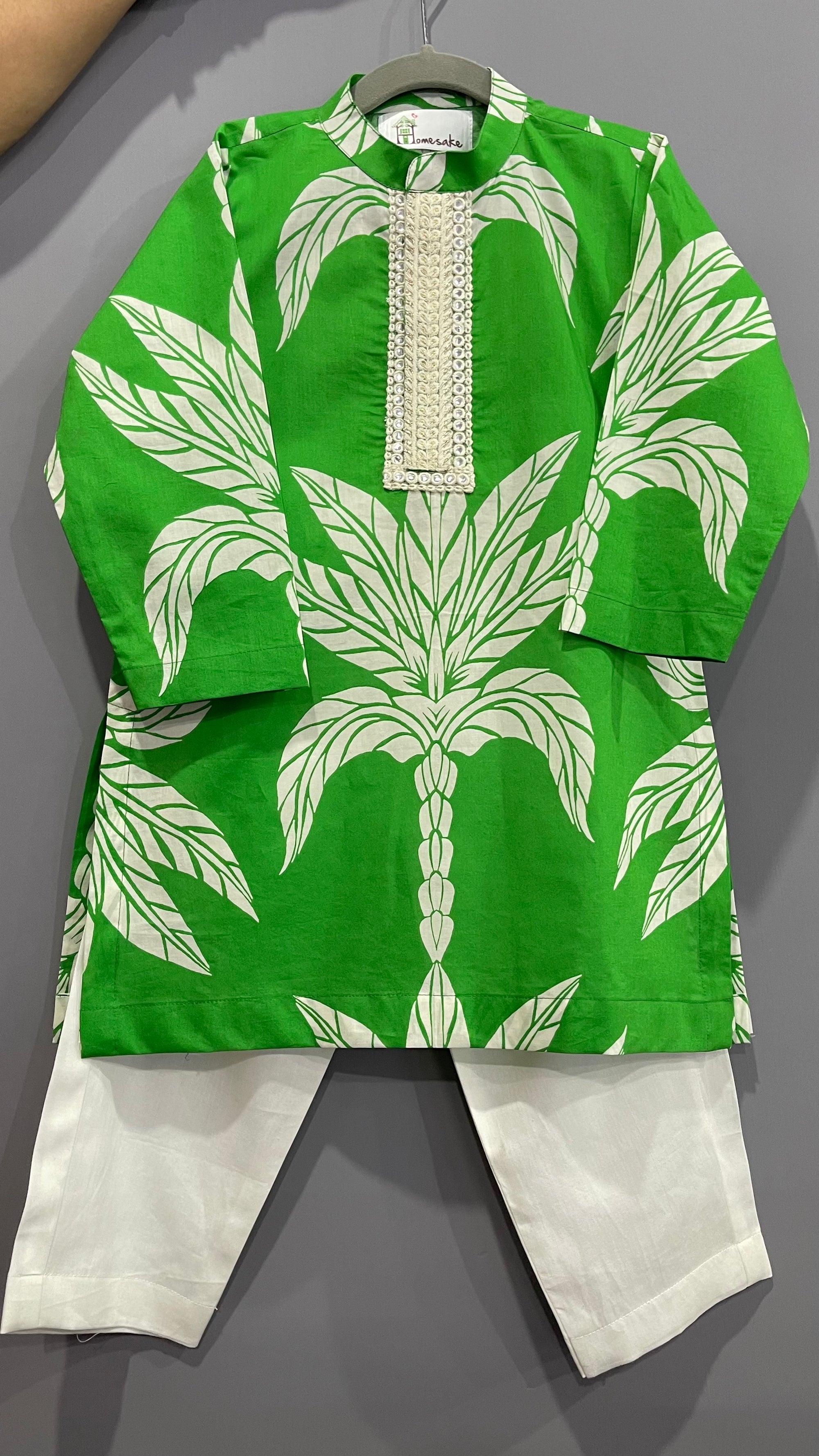 Emerald Palm Boys Kurta Set