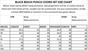 Black Beach Punch Coord Set