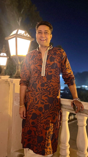 Bronze Botanic Men's Kurta Set