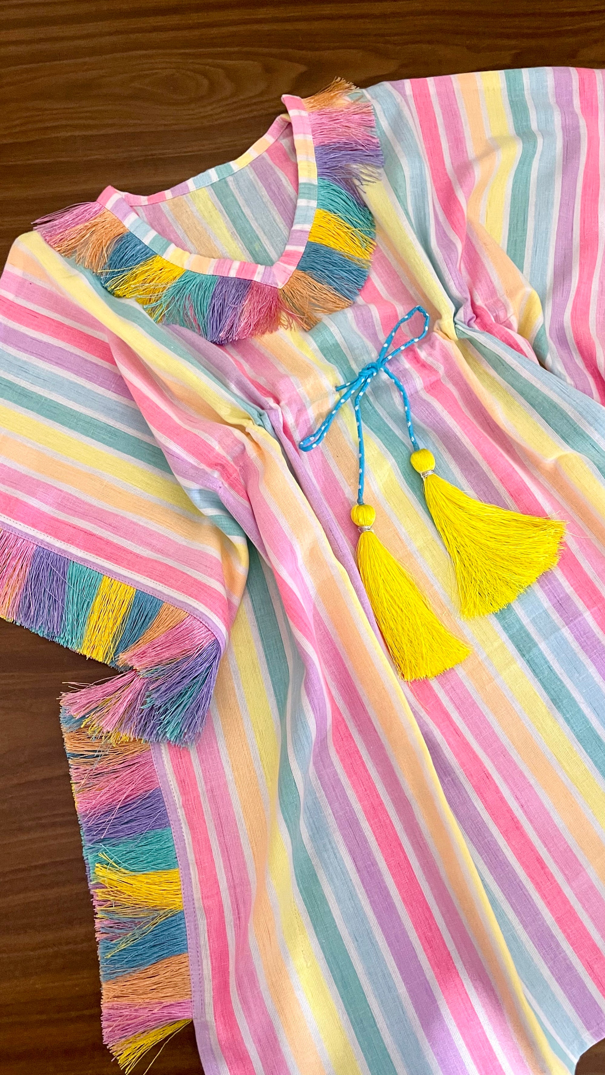 Unicorn Stripes Kids Kaftan