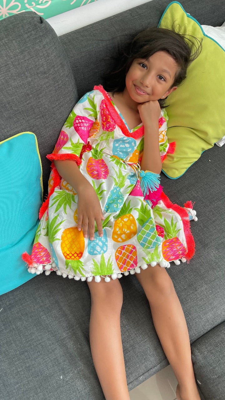 Pineapple Girl's Kaftan