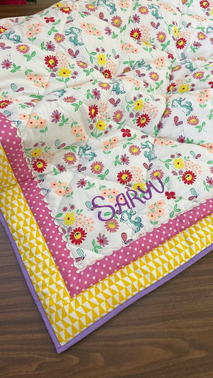 Bunny Garden Quilt Set