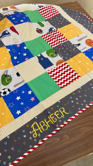 Baseball Patchwork Dohar