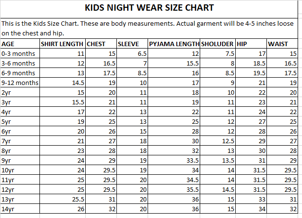 Grey Wonderland Kids Nightwear